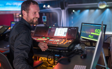 Mitarbeiter der Tontechnik